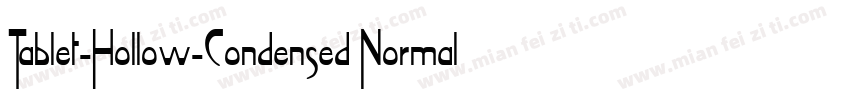 Tablet-Hollow-Condensed Normal字体转换